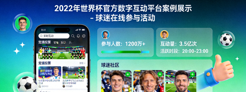 2022年世界杯官方数字互动平台案例展示 - 球迷在线参与活动