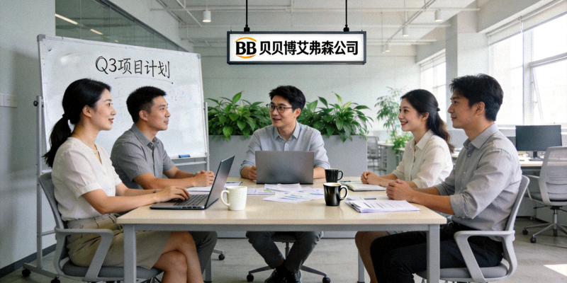 BB贝博艾弗森公司现代化办公环境与团队协作场景